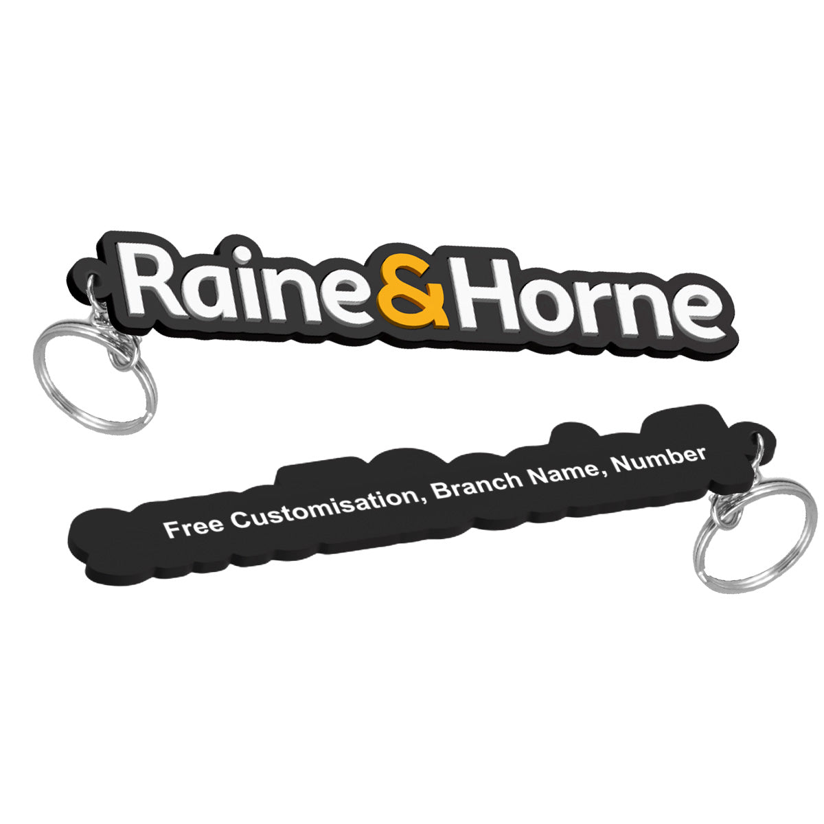117205 - PVC Key Ring Large - One Side Moulded – Raine & Horne ...
